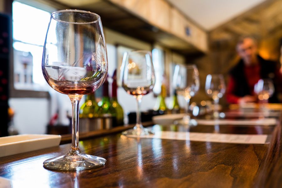 Winery Insurance - Group of Wine Glasses Being Displayed for a Tasting