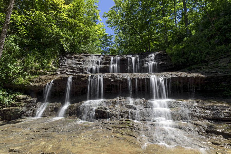 Hillsboro OH Insurance - Beautiful Tiered Waterfall Near Hillsboro Ohio