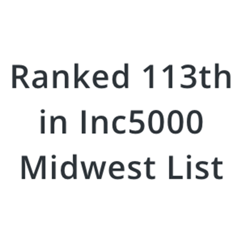 Ranked 113th in Inc500 Midwest List