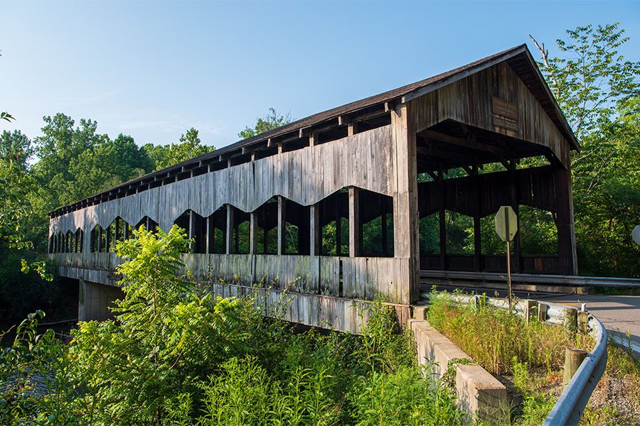Franklin OH Insurance - Corwin M Nixon Covered Bridge in Warren County Ohio